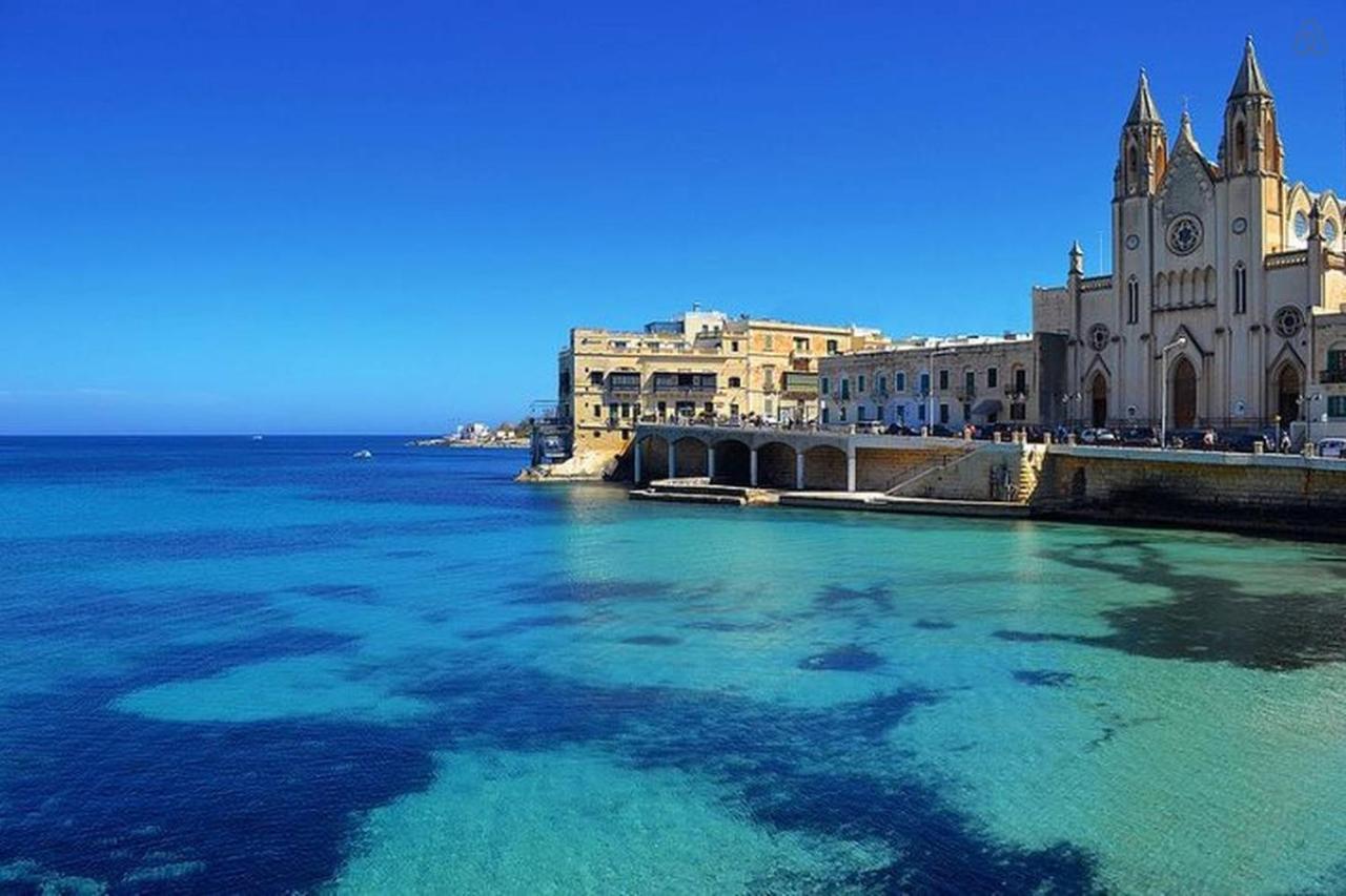 Deluxe Apartment With Valletta And Harbour Views 斯利马 外观 照片