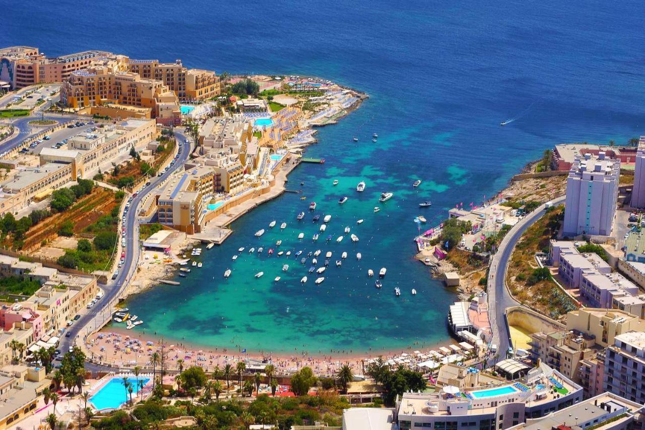Deluxe Apartment With Valletta And Harbour Views 斯利马 外观 照片