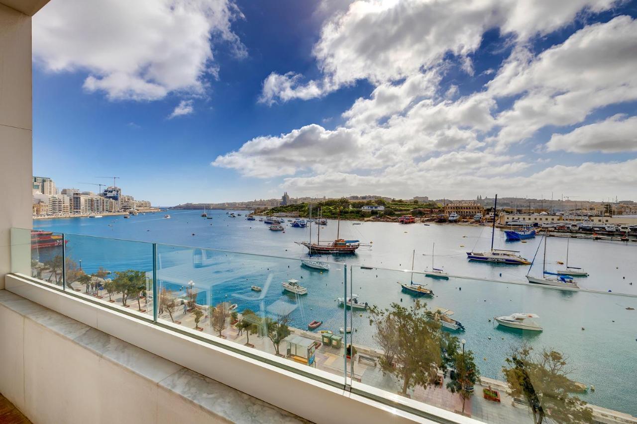 Deluxe Apartment With Valletta And Harbour Views 斯利马 外观 照片