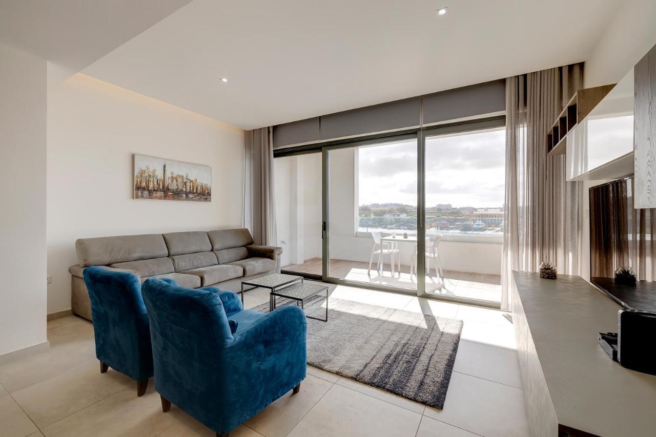 Deluxe Apartment With Valletta And Harbour Views 斯利马 外观 照片